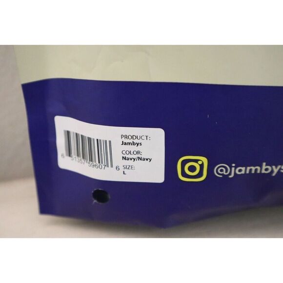 Jambys Unisex Sz Large Navy/Navy Soft Breathable Boxer Shorts w/Pockets - Picture 11 of 11